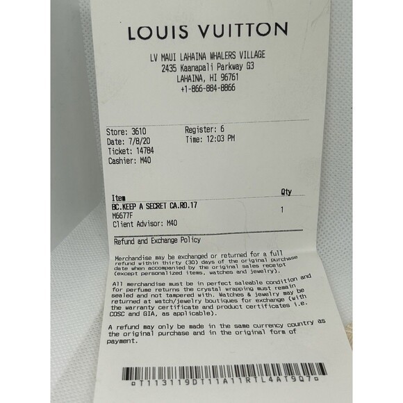 Louis Vuitton Keep A Secret M6677F Pink Leather Metal Bracelet 6 inches - Picture 12 of 13